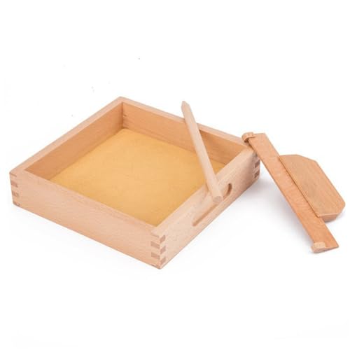 CORHAD Holz Sandspielzeug Sandtisch Lernspielzeug aus Hochwertigem Holz für Kleinkinder Fördert Schreiben und Malen Pädagogisches Montessori Lernspielzeug für Mädchen und Jungen CORHAD Holz Sandspielzeug Sandtisch Lernspielzeug aus Hochwertigem Holz für Kleinkinder Fördert Schreiben und Malen Pädagogisches Montessori Lernspielzeug für Mädchen und Jungen von CORHAD