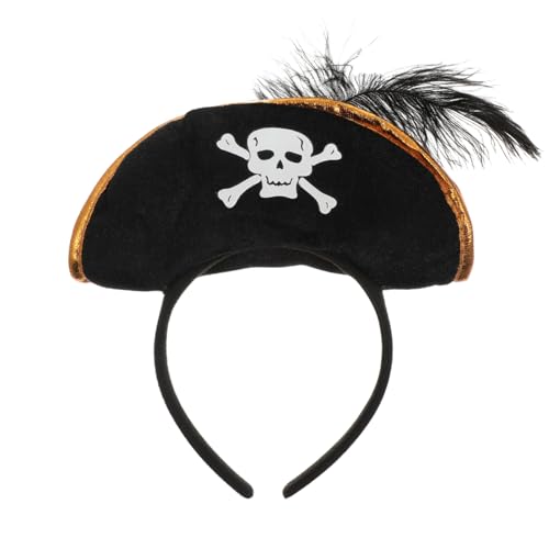CORHAD Piraten-stirnband Haarreif Halloween-party-zubehör Cosplay-requisiten Vliesstoff Piraten-kostüm-stirnband CORHAD Piraten-stirnband Haarreif Halloween-party-zubehör Cosplay-requisiten Vliesstoff Piraten-kostüm-stirnband von CORHAD