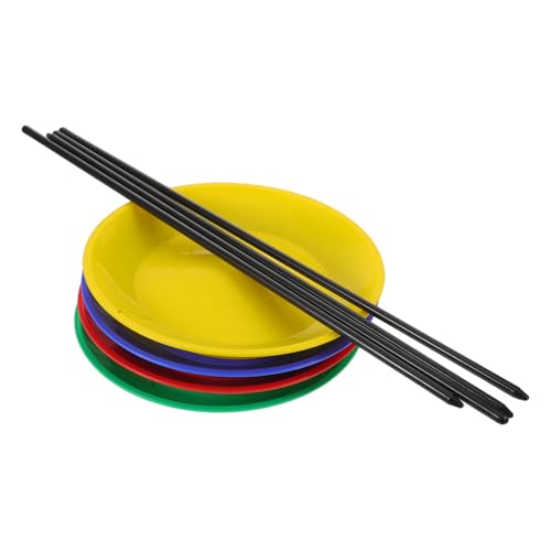 CORHAD Jonglierteller Set Teilig mit Stab Langlebige Kunststoff Zirkus Drehplatten für Anfänger Stabile Rotationsscheiben für Jonglier und Zirkus Performance Tragbares Trainingsspielzeug CORHAD Jonglierteller Set Teilig mit Stab Langlebige Kunststoff Zirkus Drehplatten für Anfänger Stabile Rotationsscheiben für Jonglier und Zirkus Performance Tragbares Trainingsspielzeug von CORHAD