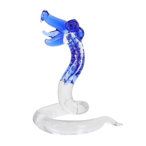 CORHAD Miniatur-schlangenstatue Aus Glas Für Die Inneneinrichtung Sternzeichen Glücksornament Feng Shui Schlangenhandwerk von CORHAD