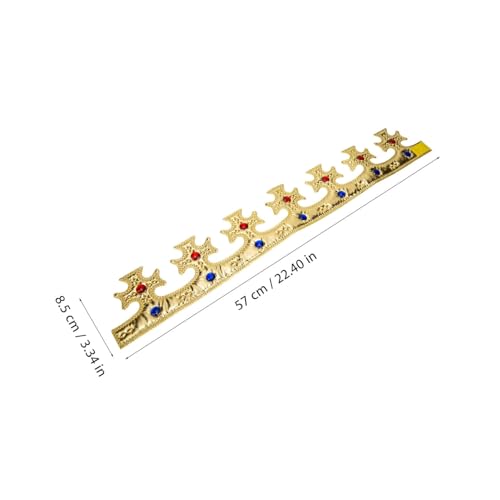 CORHAD Königskrone Krone Prinz Kopfschmuck für Jungen Geburtstags und Halloween Party Zubehör Komfortabel und Realistisch Gestaltet CORHAD Königskrone Krone Prinz Kopfschmuck für Jungen Geburtstags und Halloween Party Zubehör Komfortabel und Realistisch Gestaltet von CORHAD
