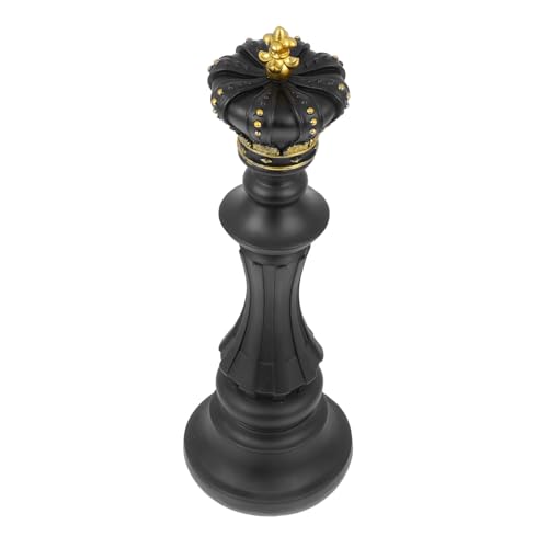 CORHAD Kreative Resin Schachfigur König Mittlere Glatte Oberfläche Langlebige Deko für Büro und Zuhause Stilvolles Internationales Schach Ornament Schachliebhaber von CORHAD