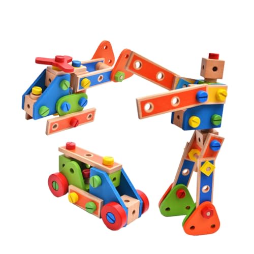 CORHAD Kreatives Holzspielzeug Set Mit Abnehmbaren Schraubelementen 1 Set Lernspielzeug Zur Der Motorik Und Kreativität Ideal Für Kleine Ingenieure Ab 3 Jahren CORHAD Kreatives Holzspielzeug Set Mit Abnehmbaren Schraubelementen 1 Set Lernspielzeug Zur Der Motorik Und Kreativität Ideal Für Kleine Ingenieure Ab 3 Jahren von CORHAD