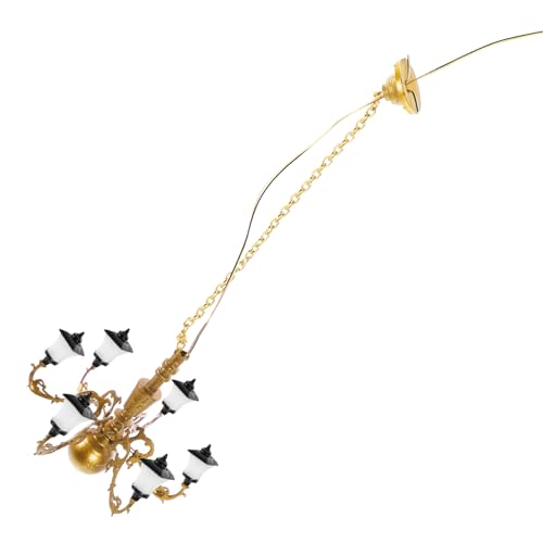 CORHAD Kronleuchter für Puppenhaus Elegante Wohnzimmerlampe Warmweiße LED Beleuchtung für Kreative DIY Projekte und Puppenzubehör CORHAD Kronleuchter für Puppenhaus Elegante Wohnzimmerlampe Warmweiße LED Beleuchtung für Kreative DIY Projekte und Puppenzubehör von CORHAD