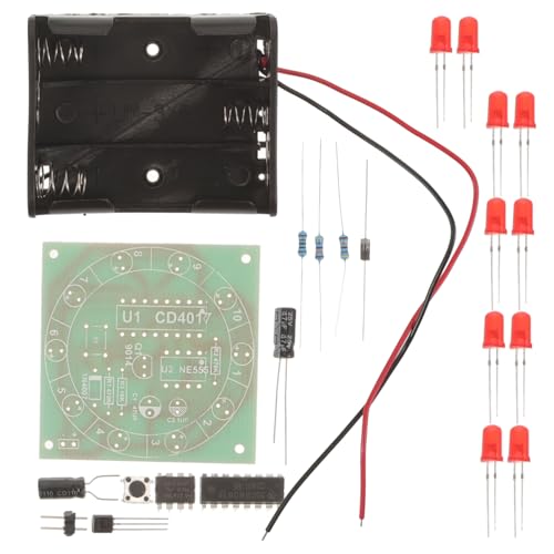 CORHAD LED DIY Schaltkreis Bausatz mit Drehmechanismus Simulation Elektronisches Lernspielzeug für Schüler Inklusive Aa Batteriehalter Robustes Praktisches Experimentierset für von CORHAD