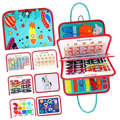 CORHAD Lernbrett Für Kinder Filz Busy Board Montessori Spielzeug Sensorisches Board Busy Boards Flugzeug Must Haves Für Kleinkinder Kleinkind Busy Board Kleinkind Spielzeug von CORHAD