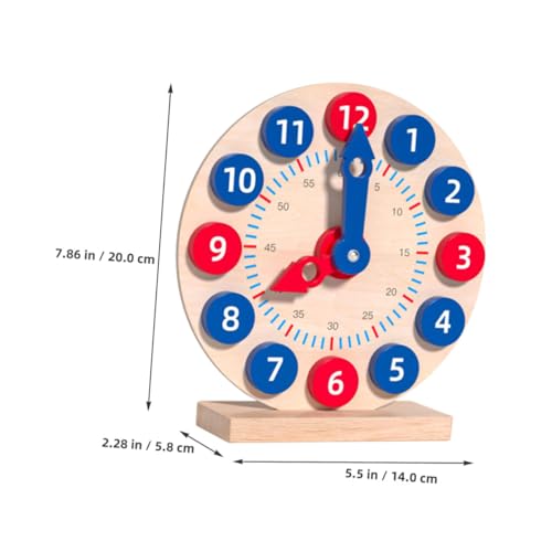 CORHAD Lernuhr aus Natürlichem Holz Farbenfrohes Zahlenmodell Pädagogisches zur Farberkennung Robustes Lernspiel für Kleinkinder und Vorschulkinder Fördert Kognitive Entwicklung CORHAD Lernuhr aus Natürlichem Holz Farbenfrohes Zahlenmodell Pädagogisches zur Farberkennung Robustes Lernspiel für Kleinkinder und Vorschulkinder Fördert Kognitive Entwicklung von CORHAD