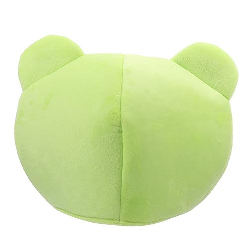CORHAD Lustige Grüne Frosch Kopfbedeckung Cartoon Headgear für Erwachsene Cosplay Party Foto Requisiten Masquerade Karneval Performance Zubehör von CORHAD