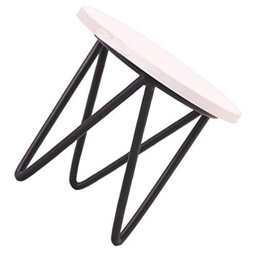 CORHAD Maßstab Dekoratives Möbelzubehör Kreativer Mini Beistelltisch mit Schwarzem Tischfuß und Weißer Tischplatte DIY Miniaturzimmergestaltung CORHAD Maßstab Dekoratives Möbelzubehör Kreativer Mini Beistelltisch mit Schwarzem Tischfuß und Weißer Tischplatte DIY Miniaturzimmergestaltung von CORHAD