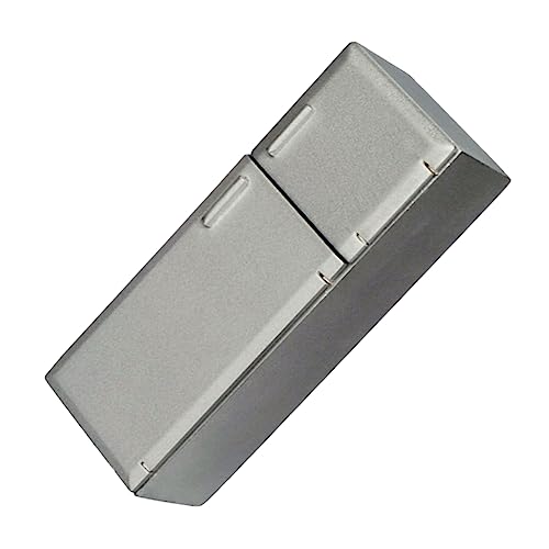 CORHAD Maßstab Langlebiges Mini Möbel Zubehör Leichter Beweglicher Mini Kühlschrank für Puppenhaus Schlafzimmer und Küche Silberfarben von CORHAD