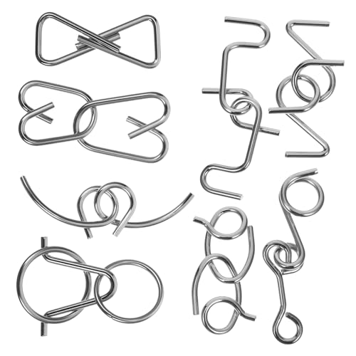 CORHAD Metall Knobelspiele Interlock Puzzle für Erwachsene und Fördert Denkvermögen und Geschicklichkeit Edukatives Geduldsspiel für Gehirntraining und Problemlösung CORHAD Metall Knobelspiele Interlock Puzzle für Erwachsene und Fördert Denkvermögen und Geschicklichkeit Edukatives Geduldsspiel für Gehirntraining und Problemlösung von CORHAD