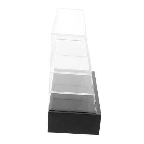 CORHAD Mini Kuchentheke Für Puppenhaus Mini Bäckereischrank Mini Küchendekor Mini Vitrine Für Puppenhaus Puppenhaus Bäckereischrank Mini Puppenhaus Zubehör Transparenter Kunststoff von CORHAD