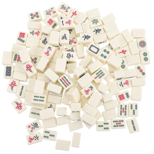 CORHAD Mini Mahjong Set U Förmige Maßstab Tragbares Chinesisches Mahjongspiel mit Soliden Fein Gearbeiteten Fliesen für Reisen Party und Familienspiele von CORHAD