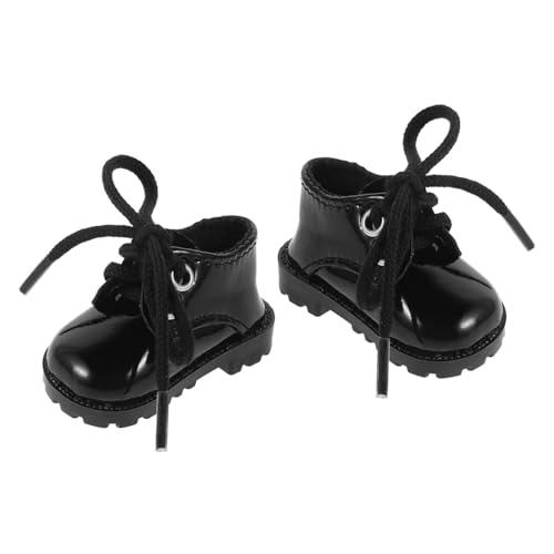 CORHAD Mini Puppenschuhe aus Kunstleder Kleine Schuhe für Baumwollpuppen Strapazierfähige Miniatur doll Shoes Einfach an Auszuziehen Puppenhaus Zubehör für Mädchen von CORHAD