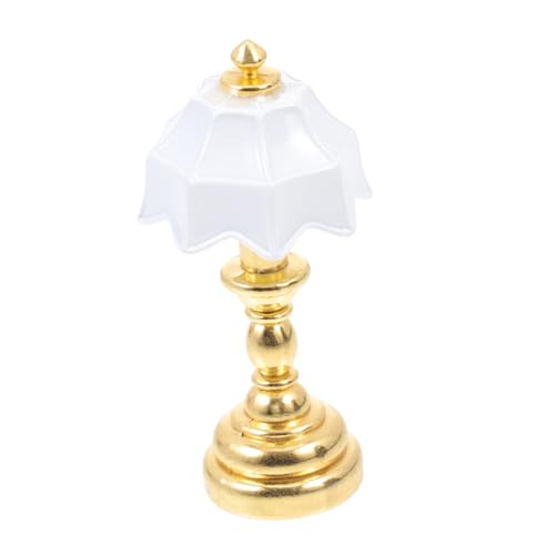 CORHAD Mini-Schreibtischlampe Mini-Ornament Licht klein Vintage Wohnkultur winzig USB zartes Nachttischlampe Lampen für Puppenstubenmöbel Golden von CORHAD