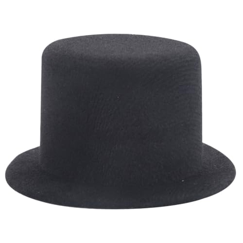 CORHAD Mini Zylinderhütchen Schwarz für Puppen DIY Dekoration Handgemacht Süßer Minihut für Puppenhaus Zubehör Party Zubehör von CORHAD
