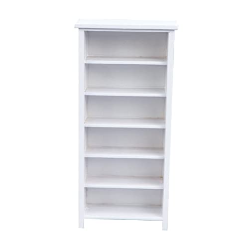 CORHAD Miniatur Bücherregal Deko Für Puppenhaus Weißes Mini Bücherregal Als Wohnaccessoire Für Spielhäuser Und Miniaturmöbel CORHAD Miniatur Bücherregal Deko Für Puppenhaus Weißes Mini Bücherregal Als Wohnaccessoire Für Spielhäuser Und Miniaturmöbel von CORHAD