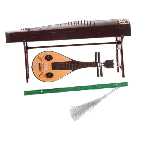 CORHAD Miniatur Chinesisches Musikinstrument Mini Pipa Guzheng Xiao Aus Kunststoff Für Miniatur Dekoration Spielzeug von CORHAD