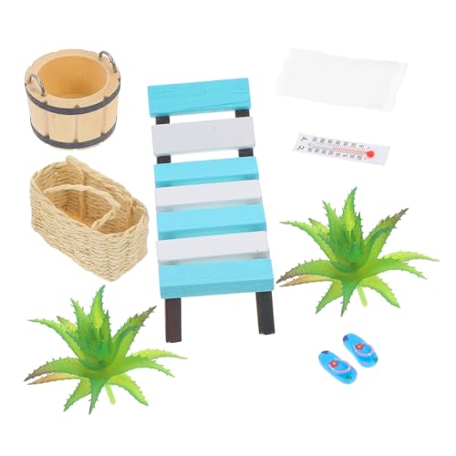 CORHAD Miniatur Holz Liegestuhl Stranddeko Miniatur Zubehör Mikro Landschaft Puppenhaus Dekoration Sommer Sauna Thema Strandlandschaft DIY Accessoire CORHAD Miniatur Holz Liegestuhl Stranddeko Miniatur Zubehör Mikro Landschaft Puppenhaus Dekoration Sommer Sauna Thema Strandlandschaft DIY Accessoire von CORHAD