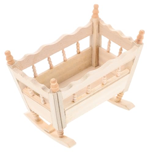 CORHAD Miniatur Holz Schaukel Modell Puppenhaus Möbel Niedliche Handgefertigte Kleine Krippe Ornamente Für Puppenhaus Dekoration von CORHAD