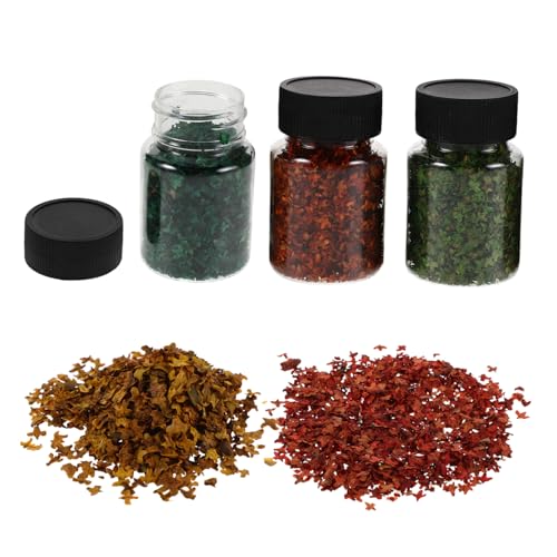 CORHAD Miniatur Pflanzenlandschaft Mini Gartendekoration Mini Herbstblätter Künstliche Eukalyptusblätter Simulierte Grünpflanzen Bausatz von CORHAD