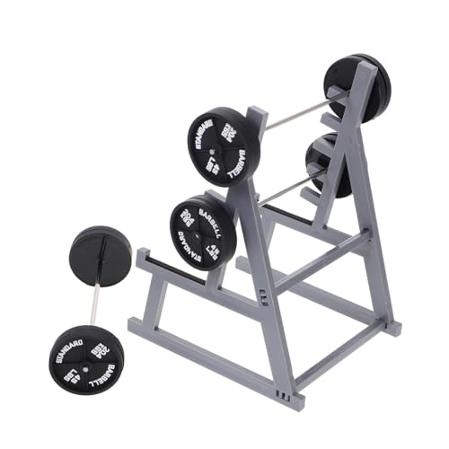 CORHAD Miniatur Puppenhaus Fitness mit Hantelständer und Langhanteln Handgefertigtes Teiliges Gewichtheber Kompakt und Portabel als Schreibtisch und Regal Accessoire für Fitnessfans CORHAD Miniatur Puppenhaus Fitness mit Hantelständer und Langhanteln Handgefertigtes Teiliges Gewichtheber Kompakt und Portabel als Schreibtisch und Regal Accessoire für Fitnessfans von CORHAD