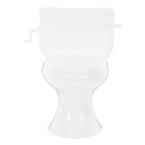 CORHAD Miniatur Puppenhaus Toilette Weiß Realistisch Gestaltetes Badezimmer Accessoire Puppenhaus Badezimmerzubehör für Kreatives Rollenspiel und Detailgetreue Szenendekoration CORHAD Miniatur Puppenhaus Toilette Weiß Realistisch Gestaltetes Badezimmer Accessoire Puppenhaus Badezimmerzubehör für Kreatives Rollenspiel und Detailgetreue Szenendekoration von CORHAD