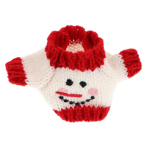 CORHAD Miniatur Puppenpullover Kuscheliger Plüschpullover mit Weihnachtsmotiv Feine Handarbeit Langlebiges Design Süßes Accessoire für Puppen und Stofftiere Geschenk für Sammler von CORHAD