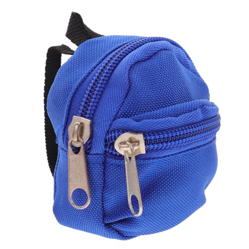 CORHAD Miniatur Puppenrucksack aus Langlebigem Polyester mit Reißverschluss Dekorativer Leichter Schulranzen für Puppenhaus und Bjd Puppen Kompakt und Robust Geschenk für Sammler von CORHAD