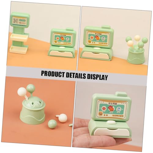 CORHAD Miniatur Registrierkasse Spielkasse Kaufladen Kasse Scanner Modell für Puppenhaus Supermarkt Rollenspiel Lernspielzeug Geschenk von CORHAD