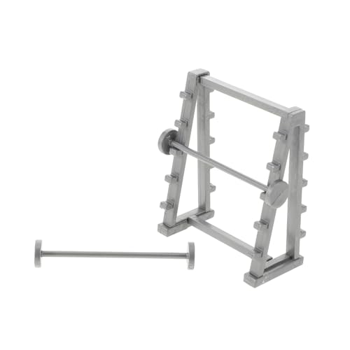 CORHAD Miniatur-sportmodell, Langhantelständer, Puppenhaus-Dekoration, Fitnessgeräte-Dekoration, Puppenhaus-fitnessgeräte, Sandtisch, Langhantelständer-Dekoration, CORHAD Miniatur-sportmodell, Langhantelständer, Puppenhaus-Dekoration, Fitnessgeräte-Dekoration, Puppenhaus-fitnessgeräte, Sandtisch, Langhantelständer-Dekoration, von CORHAD
