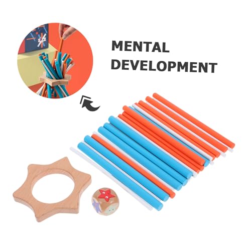 CORHAD Montessori Holz Spiel Balancespiel Geduld Training Motorik Koordinationsspiel für Erwachsene Interaktives Familienspiel mit Langlebigen Holzstäben von CORHAD