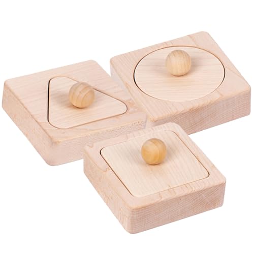 CORHAD Montessori Holzspielzeug Geometrische Formen Sortierspielzeug Lernspielzeug für Kleinkinder Ab Jahr Stabiles Lernspielzeug Logischem Denken Hand Auge koordination und von CORHAD