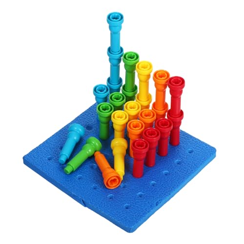 CORHAD Montessori Steckspiel Teiliges Pegboard aus Robustem Kunststoff zur Farb und Formsortierung Feinmotorik und Hand Auge Koordinationstraining für Kleinkinder Pädagogisches CORHAD Montessori Steckspiel Teiliges Pegboard aus Robustem Kunststoff zur Farb und Formsortierung Feinmotorik und Hand Auge Koordinationstraining für Kleinkinder Pädagogisches von CORHAD