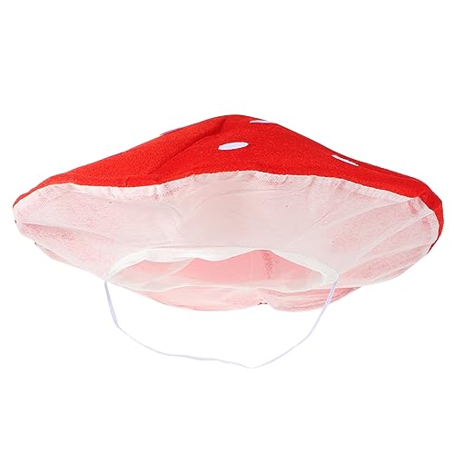 CORHAD Mushroom Shape Cap für Lustiger Pilzhut für Kostümpartys Plush Kopfbedeckung Adorable Dekohut als Fotorequisite für Familienfeiern und Cosplay von CORHAD