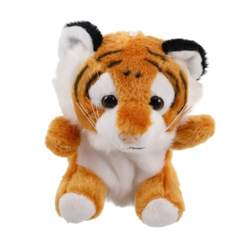 CORHAD Niedliche Tiger Plüsch Geldbörse Schlüsselanhänger Münzbeutel Kleine Tasche Vielseitig Verwendbar als Rucksack Anhänger für Kleinkinder von CORHAD