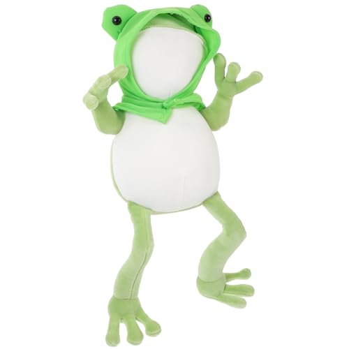 CORHAD Niedliches Plüschfrosch Kuscheltier Weiches Stofftier aus Hochwertigem Plüsch und Pp Baumwolle Schlafzimmer Wohnaccessoire Gemütliches Geschenk für Erwachsene von CORHAD