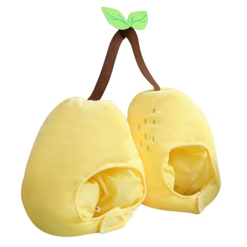 CORHAD Plüsch Doppelkopf Birnenhut Partykostüm Lustige Obst Kopfbedeckung für Bühnenauftritte Fotorequisiten Halloween Geburtstag Weihnachten und Karneval Erwachsene CORHAD Plüsch Doppelkopf Birnenhut Partykostüm Lustige Obst Kopfbedeckung für Bühnenauftritte Fotorequisiten Halloween Geburtstag Weihnachten und Karneval Erwachsene von CORHAD