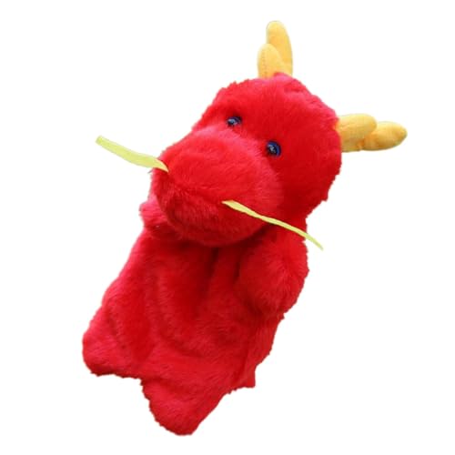 CORHAD Plüsch Drache Handpuppe für Weiches Stofftier Handspielpuppe Interaktives Rollenspiel zur Kreativität und Kommunikation Geeignet für Fantasievolle Aktivitäten von CORHAD