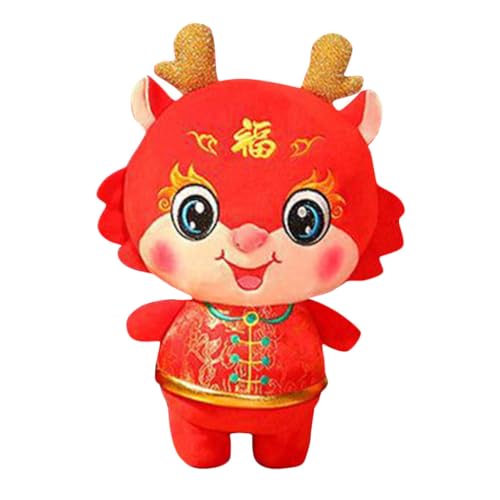 CORHAD Plüsch Drache Stofftier Kuscheltier Chinesischer Stil Dragon Doll Waschbar Weicher Pp-Baumwollstoff Dekoratives Maskottchen für Zuhause Büro Schlafzimmer und Auto von CORHAD