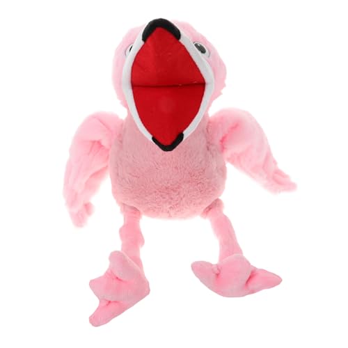 CORHAD Plüsch Flamingo Handpuppe Handspielzeug Flauschig Für Rollenspiele Eltern Junge Mädchen interaktion Kreatives Geschichtenerzählen von CORHAD