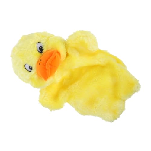 CORHAD Plüsch Handpuppe Gelbe Ente Weiches Puppenspielzeug für Interaktives Storytelling Zubehör für Kleinkinder und Familien spielspaß von CORHAD