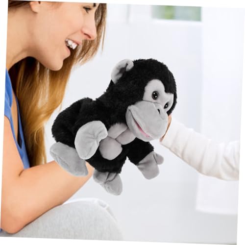 CORHAD Plüsch Handpuppe Gorilla Kinderspielzeug für Interaktives Geschichtenerzählen Tierische Handpuppe aus Weichem Material Leichtes Puppentheater für Junge Mädchen und Kleinkinder von CORHAD