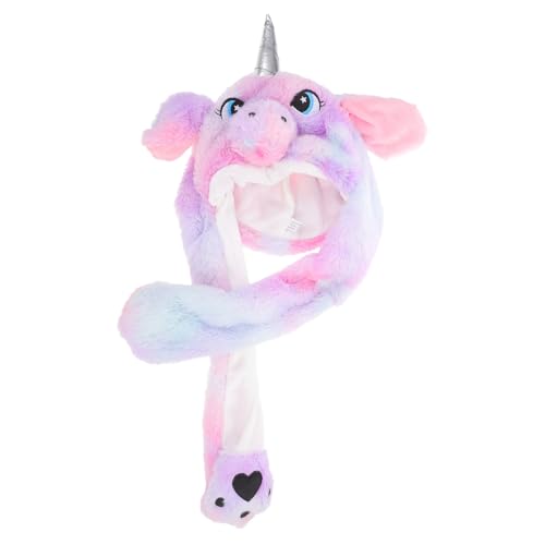 CORHAD Plüsch Hasenmütze mit Beweglichen Ohren Süßer Bunny Party Hut Kuscheliger Cosplay Karneval Kopfschmuck für Damen und Weicher Komfortabler für Halloween und Feiern von CORHAD