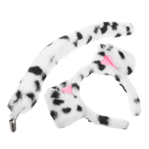 CORHAD Plüsch Hund Ohren Stirnband mit Dalmatiner Kuscheliges Haarschmuck Tierkostüm für Vielseitiges Accessoire für Halloween Cosplay und Mottopartys CORHAD Plüsch Hund Ohren Stirnband mit Dalmatiner Kuscheliges Haarschmuck Tierkostüm für Vielseitiges Accessoire für Halloween Cosplay und Mottopartys von CORHAD