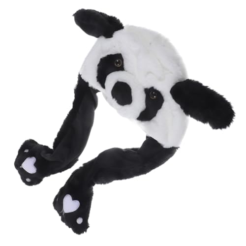 CORHAD Plüsch Panda Mütze mit Beweglichen Ohren Cartoon Party Selfie Hut für Karneval Halloween Kostüm Dekorativer Tierhut für Erwachsene und Lustiger CORHAD Plüsch Panda Mütze mit Beweglichen Ohren Cartoon Party Selfie Hut für Karneval Halloween Kostüm Dekorativer Tierhut für Erwachsene und Lustiger von CORHAD
