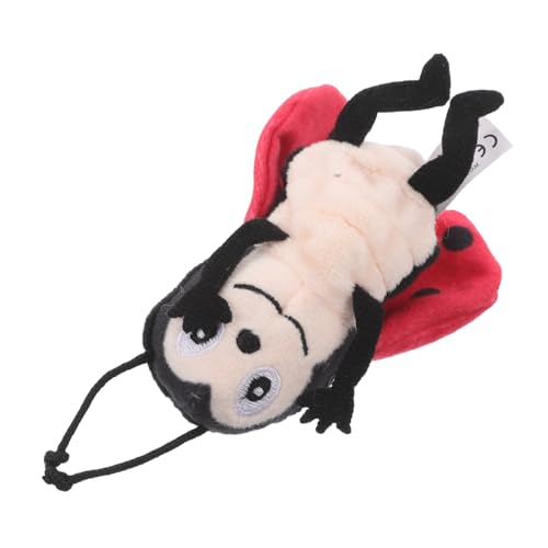CORHAD Plüsch Tier Fingerpuppe Marienkäfer Handpuppe Weiches für Früherziehung Kreatives Rollenspiel Kuschelfreund für Kleinkinder Storytelling Party von CORHAD