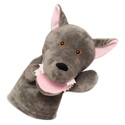 CORHAD Plüsch Wolf Handpuppe aus Weichem Material für Interaktives Geschichtenerzählen und Fantasievolles Fördert Kommunikation und Eltern Beziehungen CORHAD Plüsch Wolf Handpuppe aus Weichem Material für Interaktives Geschichtenerzählen und Fantasievolles Fördert Kommunikation und Eltern Beziehungen von CORHAD