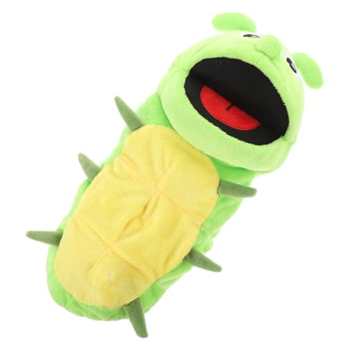 CORHAD Plüschtier Raupe Handpuppe Weiches Kuscheltier für Früherziehung Interaktives Rollenspiel Motorik und Kreativität von CORHAD