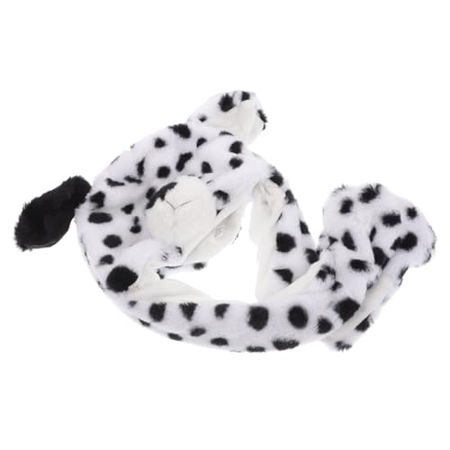 CORHAD Plüschtier-mütze Mit Beweglichen Ohren, Weiche, Warme Winter-kopfbedeckung Für Kinder Und Erwachsene, Lustige Rüsselmütze Mit Langen Ohrenbändern Und Bommelenden, Dalmatiner CORHAD Plüschtier-mütze Mit Beweglichen Ohren, Weiche, Warme Winter-kopfbedeckung Für Kinder Und Erwachsene, Lustige Rüsselmütze Mit Langen Ohrenbändern Und Bommelenden, Dalmatiner von CORHAD